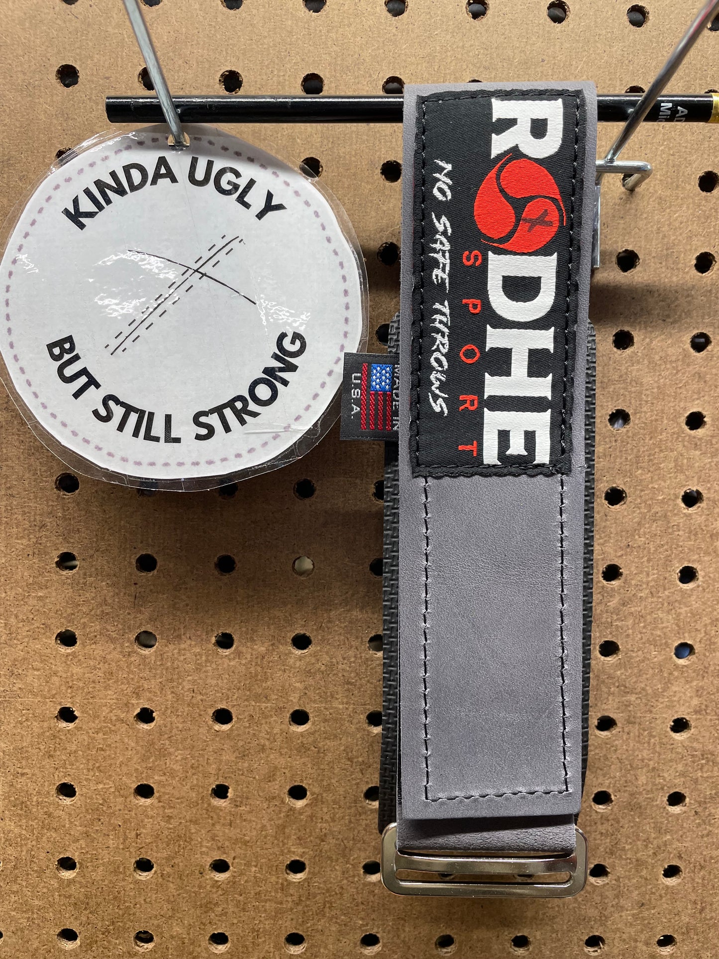 OTW Grey Leather 6.5cm Rodhe Strap