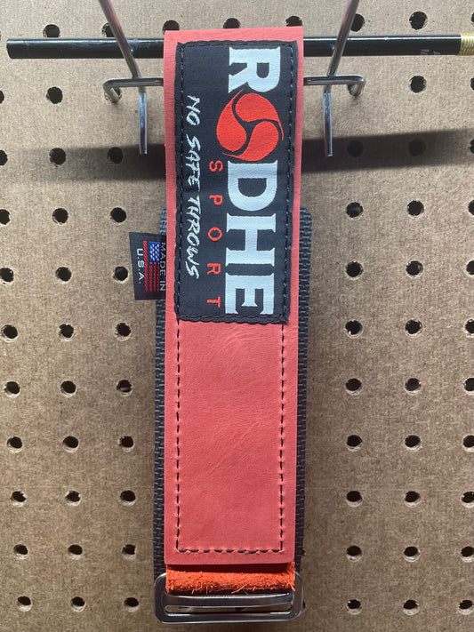 6.5cm Chalk Red Leather Rodhe Strap