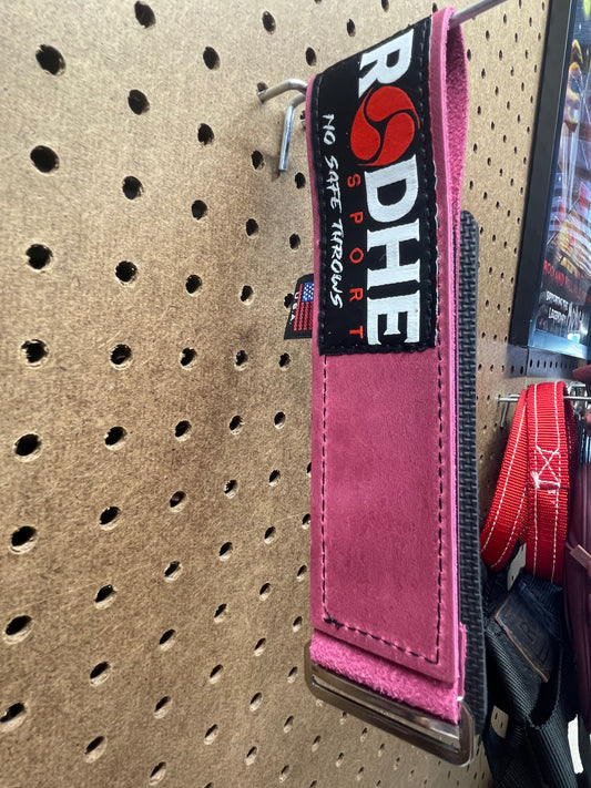 6.5 cm Hot Pink Leather Rodhe Strap