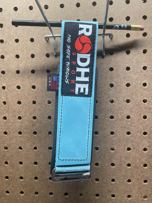 6.5 cm Powder Blue Leather Rodhe Strap