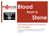 Lecture - Blood from a Stone