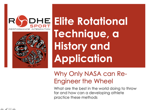 Lecture - Elite Rotational Technique, A History and Application